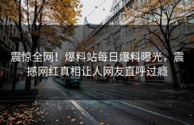震惊全网！爆料站每日爆料曝光，震撼网红真相让人网友直呼过瘾