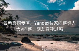 最新震撼专区！Yandex独家内幕惊人大V内幕，网友直呼过瘾