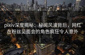 pixiv深度揭秘：秘闻风波背后，网红在粉丝见面会的角色疯狂令人意外