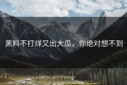 黑料不打烊又出大瓜，你绝对想不到