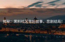 揭秘：黑料社区背后故事，悲剧结局！