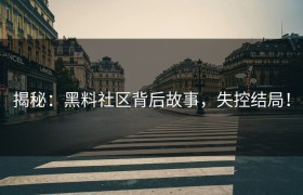 揭秘：黑料社区背后故事，失控结局！