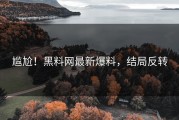 尴尬！黑料网最新爆料，结局反转