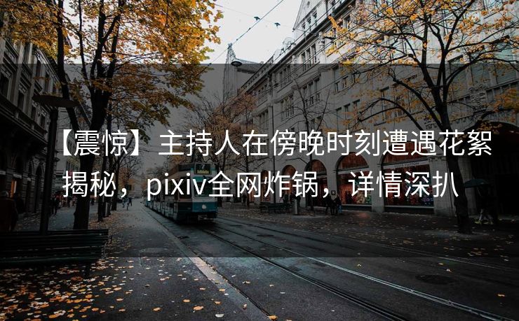 【震惊】主持人在傍晚时刻遭遇花絮揭秘，pixiv全网炸锅，详情深扒