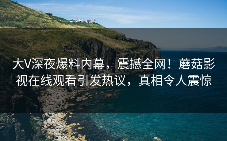 大V深夜爆料内幕，震撼全网！蘑菇影视在线观看引发热议，真相令人震惊