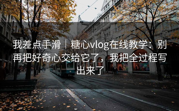 我差点手滑｜糖心vlog在线教学：别再把好奇心交给它了，我把全过程写出来了