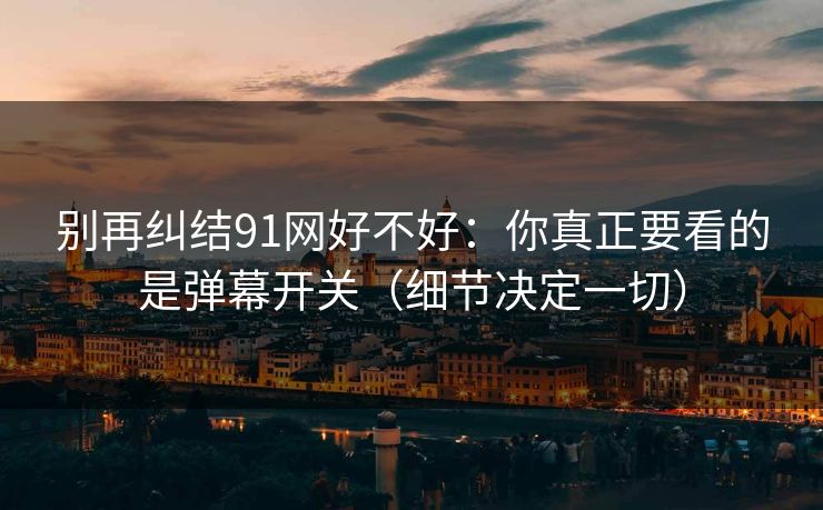 别再纠结91网好不好：你真正要看的是弹幕开关（细节决定一切）